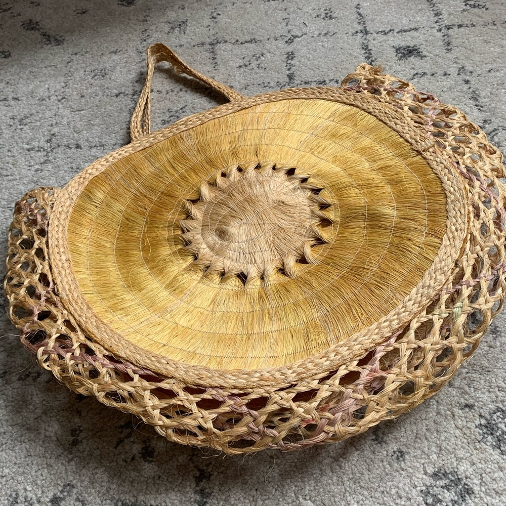 Vintage Straw Tote